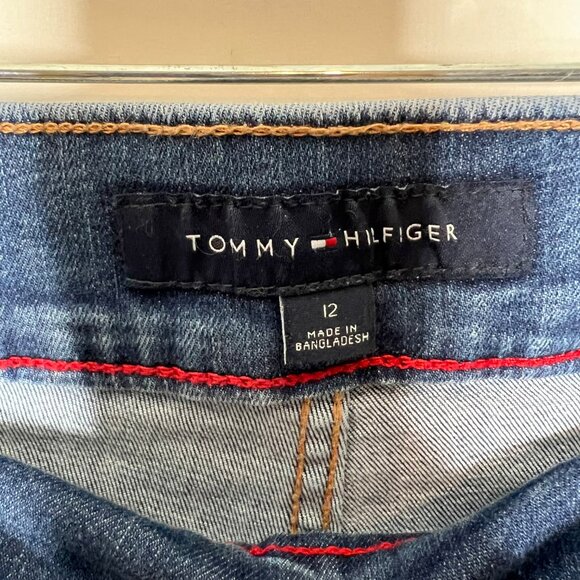 Tommy Hilfiger Women's Jeans sz 12 Gramercy Skinny Stretch Pull On Medium Wash - Picture 8 of 10